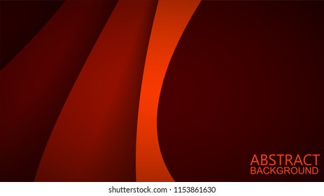Modern Red Curve Vector Background 