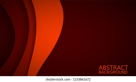 Modern Red Curve Vector Background 