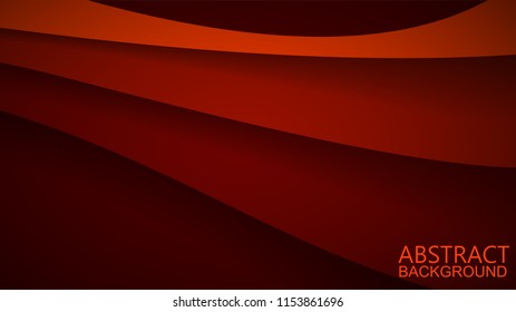 Modern Red Curve Vector Background 