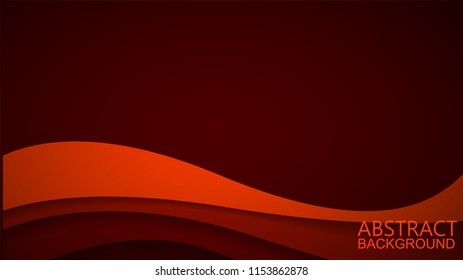  Modern Red Curve Vector Background 