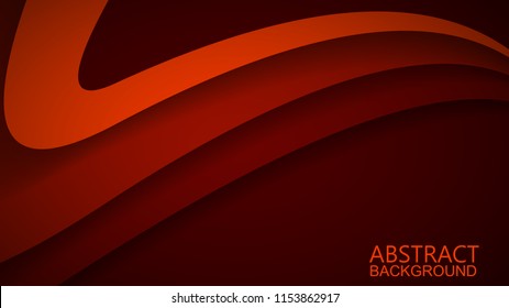  Modern Red Curve Vector Background 