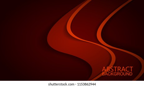 Modern Red Curve Vector Background 