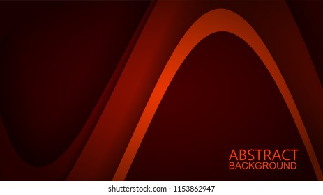  Modern Red Curve Vector Background 