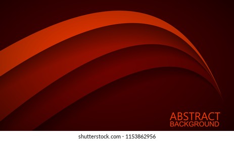 Modern Red Curve Vector Background 