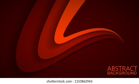  Modern Red Curve Vector Background 