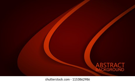  Modern Red Curve Vector Background 