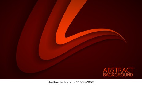  Modern Red Curve Vector Background 