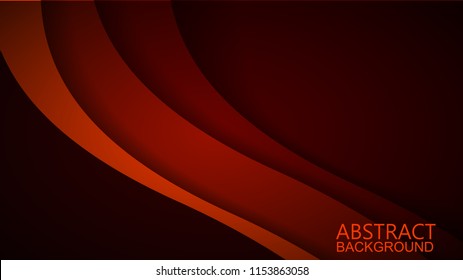 Modern Red Curve Vector Background Stock Vector (Royalty Free) 1153863070