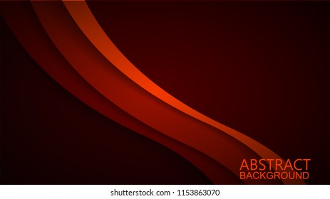  Modern Red Curve Vector Background 