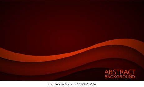  Modern Red Curve Vector Background 
