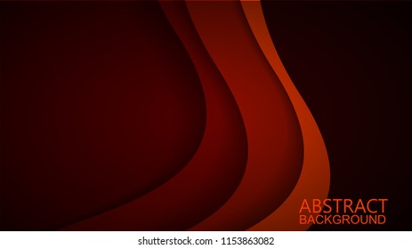  Modern Red Curve Vector Background 