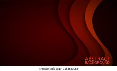  Modern Red Curve Vector Background 