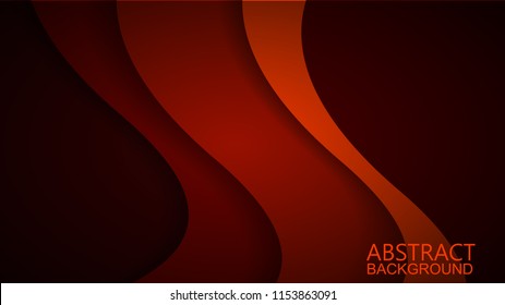  Modern Red Curve Vector Background 