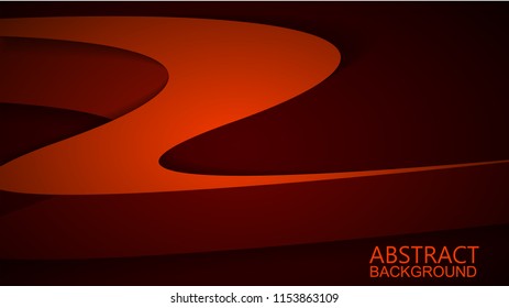  Modern Red Curve Vector Background 