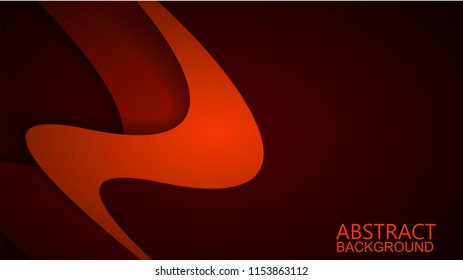 Modern Red Curve Vector Background 
