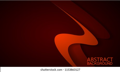  Modern Red Curve Vector Background 