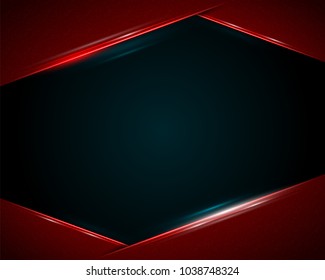 Modern red dark background. Vector illustration.