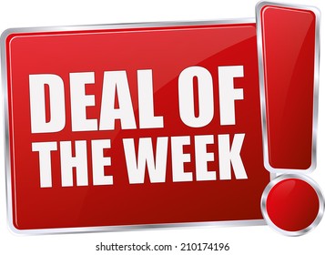 Modern Red Deal Of The Week Sign