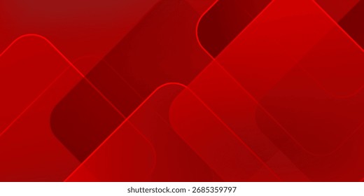Modern red deometric banner design background simple abstract