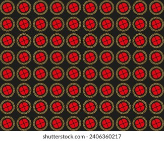 Modern red design with black background elegant flower pattern design . Luxury fashionable background with pastel floral pattern. Flower premium vector template for wedding invite, 