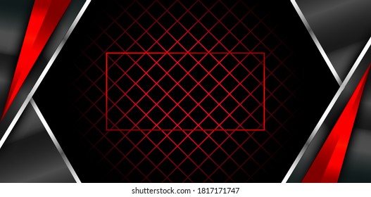 Modern red design with minimal concept design 