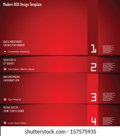 Modern red design template