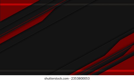 gráfico de marco de elemento rojo moderno, fondo de diseño de espacio de alta tecnología