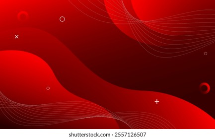 Modern red geometric background. Eps10 vector