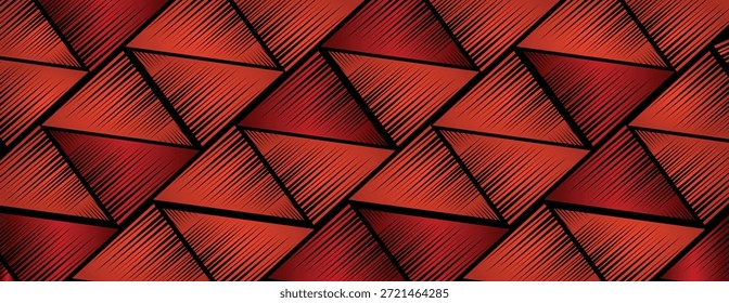 Moderno fondo de geometría roja oscuro patrón técnico tema de arte digital