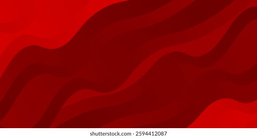 Modern red and gold ribbons background. Used to decorate advertisements publications modern abstract simple background