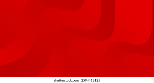 Modern red and gold ribbons background. Used to decorate advertisements publications modern