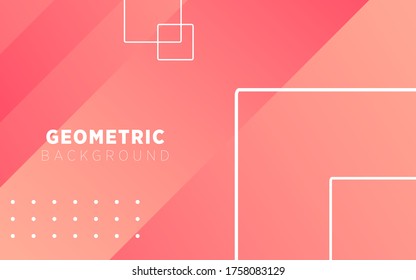 modern red gradient abstract geometric background banner design.