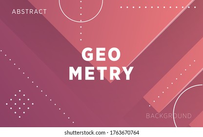modern red gradient abstract geometry shape background banner with lines.can be used in cover design, poster, flyer, book design, website backgrounds or advertising. vector illustration.