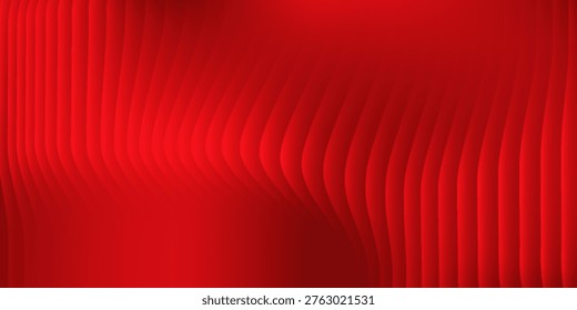 Modern red gradient background light and shadow on the backdrop with dimensions hot tone wall with intense vector abstract design