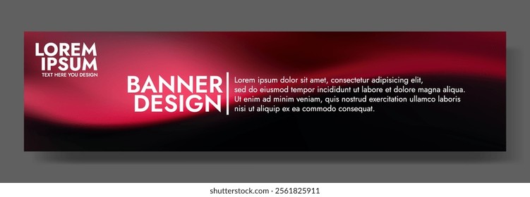 Modern Red Gradient Background Template Web Layout