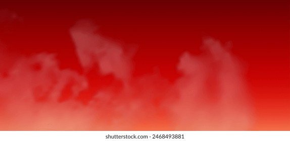 Modern red gradient backgrounds with clouds. Header banner. Bright abstract presentation backdrop. Vector illustration