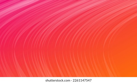 Modern red gradient backgrounds with wave lines. Header banner. Bright geometric abstract presentation backdrops. Vector illustration