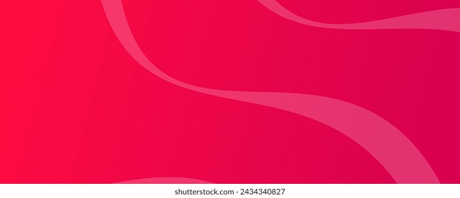Modern red gradient backgrounds with wave lines. Header banner. Bright geometric abstract presentation backdrops. Vector illustration