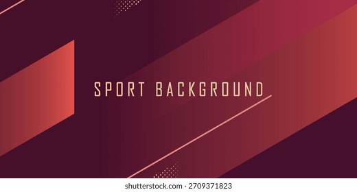 Modern red gradient sport background. line and shape diagonal. Modern creative trendy design in vector illustration
