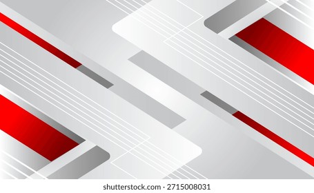 Moderner abstrakter geometrischer Hintergrundvektor in Rot Grau
