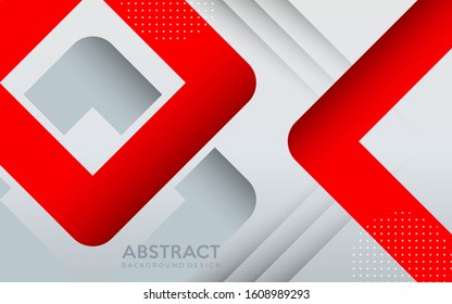 Modern red and grey geometric background with abstract style. 