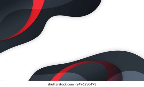Modern red horizontal name card, Flat Style Vector Illustration. Stationery Design and visiting card, Creative and professional business card.