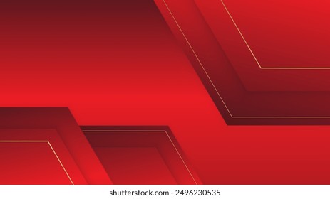 Modern red horizontal name card, Flat Style Vector Illustration. Stationery Design and visiting card, Creative and professional business card.