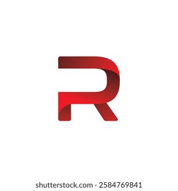 Modern Red Letter R Logo Design.