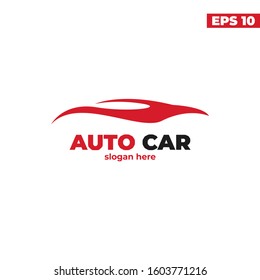 modern red logo auto car template vektor eps 10