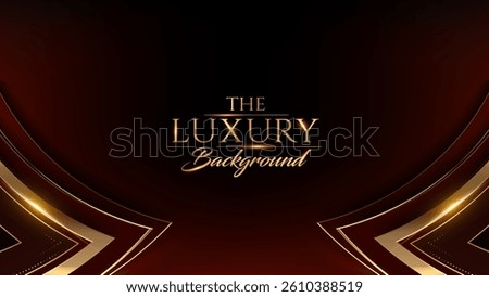 Modern Red Luxury Award Background. Premium Looking Graphic Template. Royal Look and Feel Banner. Elegant Anniversary Artwork. Elite Event Backdrop. Grand Celebration Invitation Card.