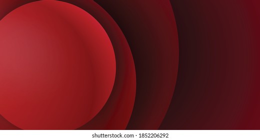 Modern red maroon circle overlap abstract 3d background vector design for banner, presentation, corporate cover template and much more