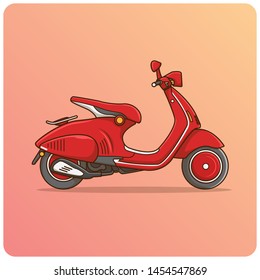
modern red motorcycle. Suitable for decoration, sticker, icon and other.