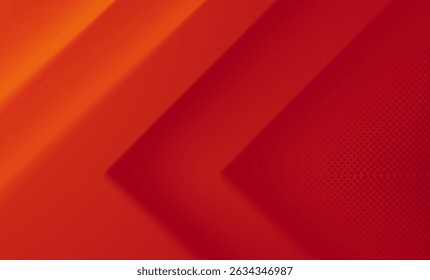 Fondo Abstractas rojo y naranja moderno con flechas diagonales y puntos de semitono