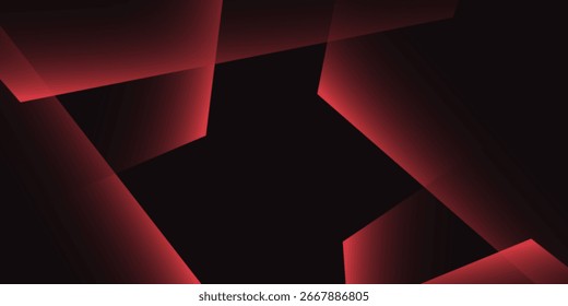 Modern red polygon elegant background vector illustration, banner business product present abstract modern simple
